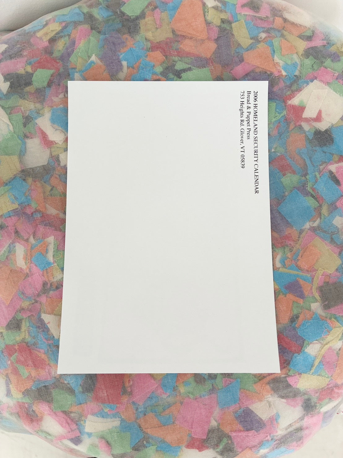 Bread + Puppet Press - Post card - Pre-Emptive Beet