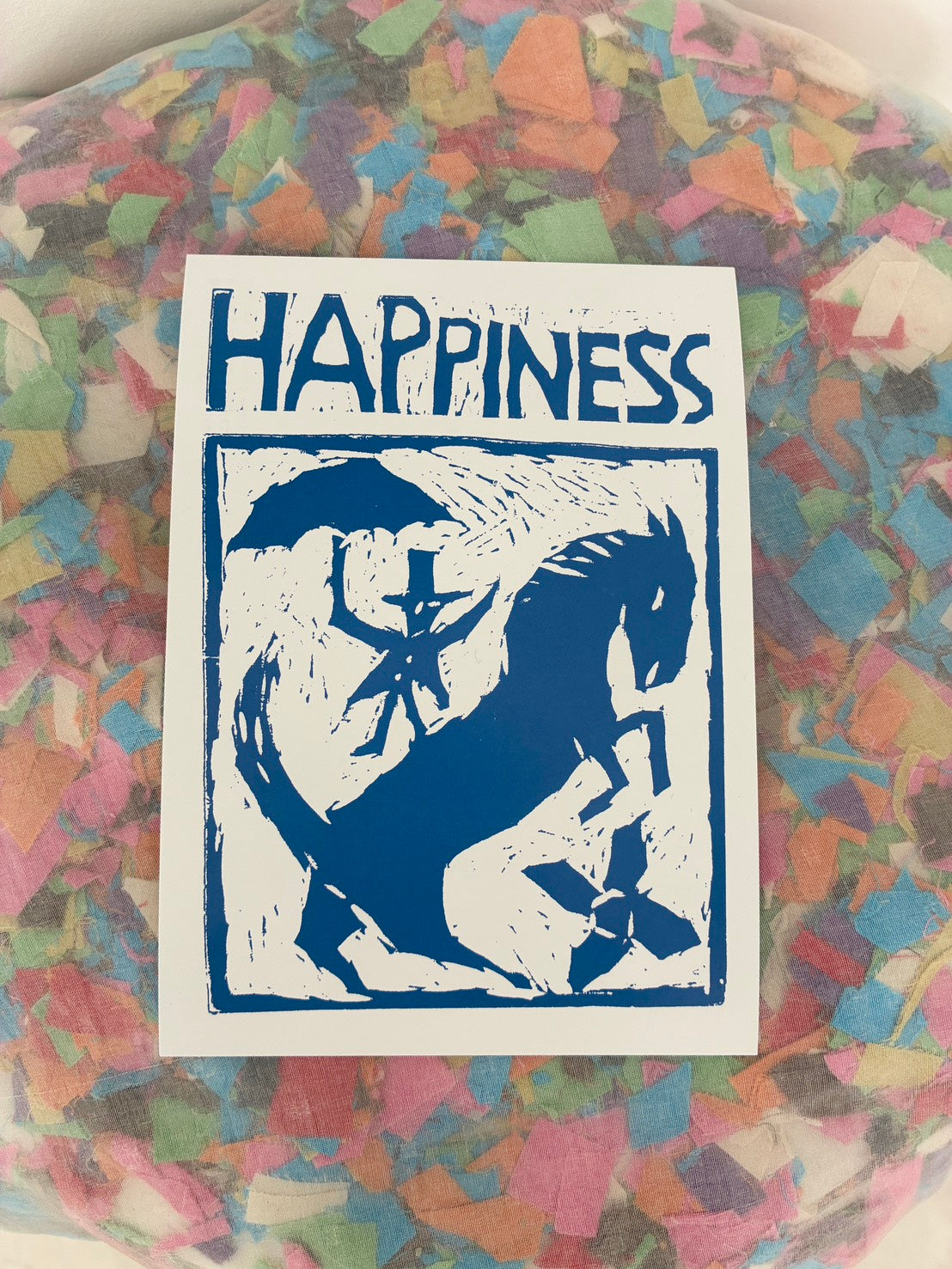Bread + Puppet Press - Post card - Happiness Horse
