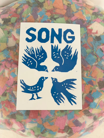 Bread + Puppet Press - Post card - Song Birds