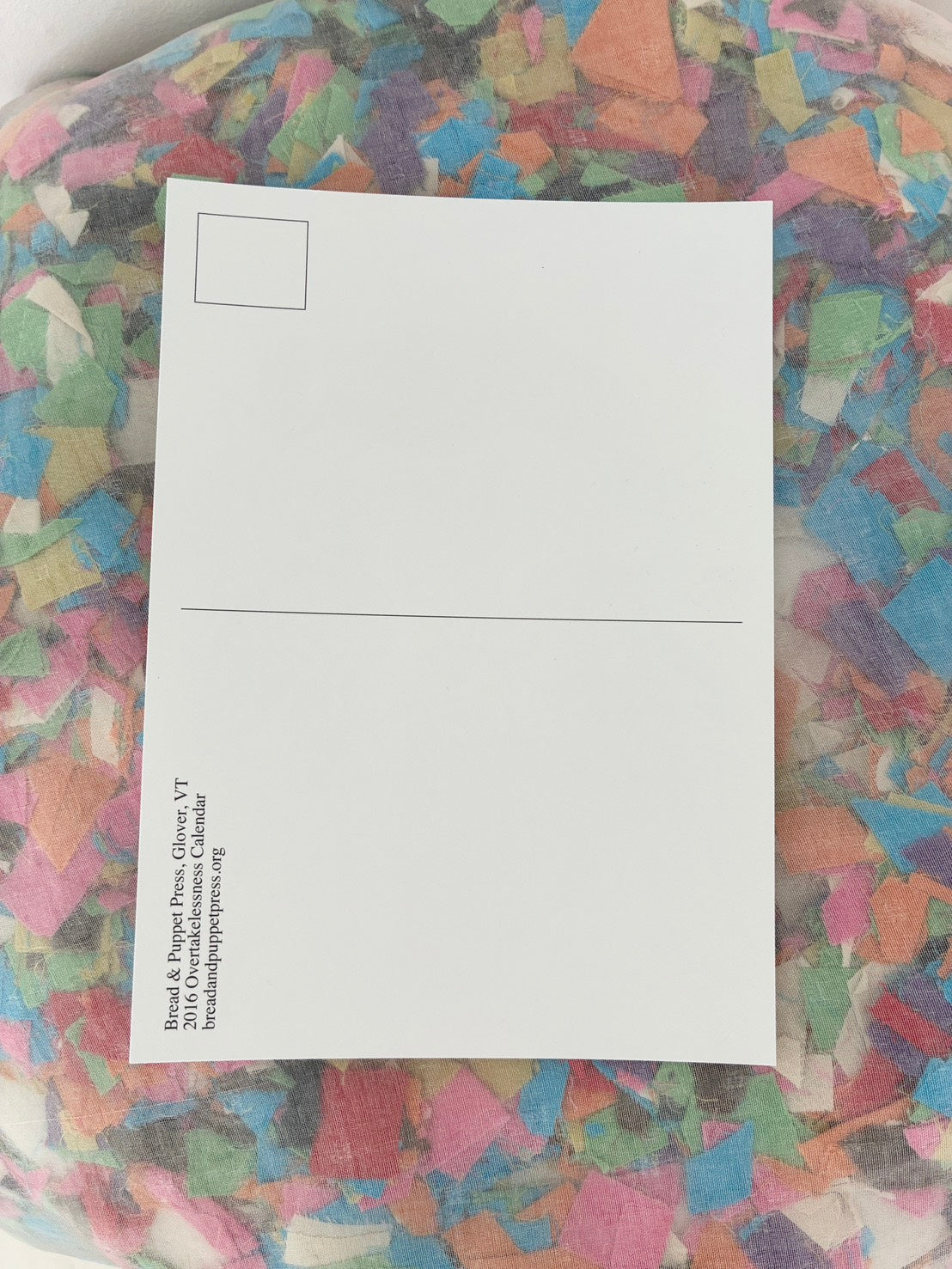 Bread + Puppet Press - Post card - Hope Is The Thing With Feathers