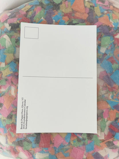 Bread + Puppet Press - Post card - Hope Is The Thing With Feathers