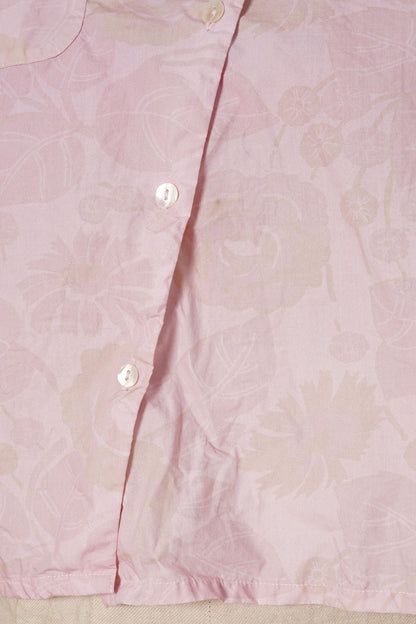 sula - clean new shirt - pink rose print