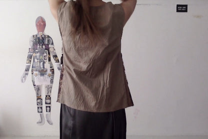 sula - wide strap dress - gunmetal